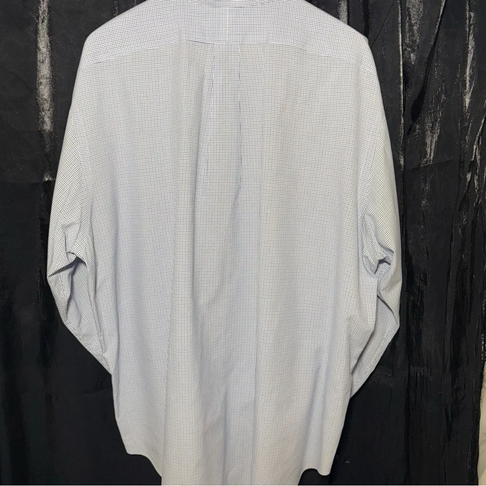 2/$20  Ralph Lauren Blue Dress Shirt Classic Gingham - Picture 6 of 10